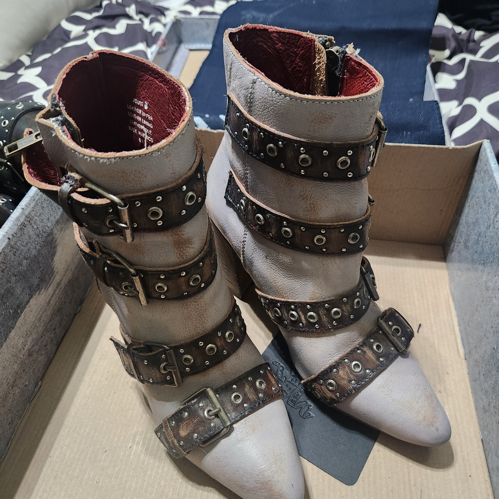 Freebird by Steven Gray Studded Ankle Boots